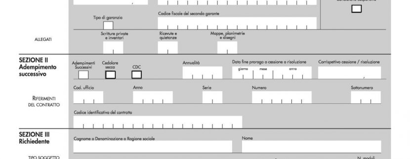 Modello Rli Registrazione Locazione Immobili Progea